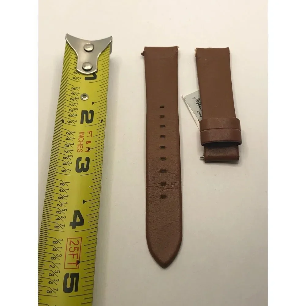 Authentic Michael Kors Watch Parts 2Piece Band Leather Brown 18mm MKT9063 YO170